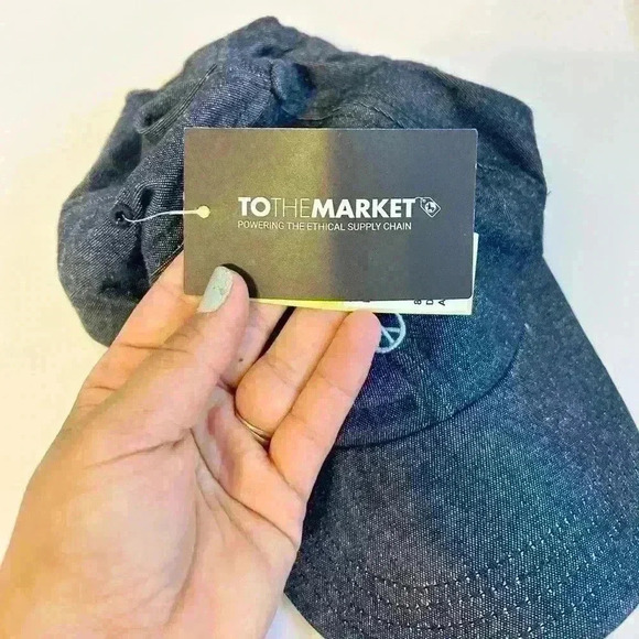 Nordstrom To the Markets Peace, Love, and Denim Embroidered Baseball Cap - Picture 4 of 6